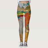 Leggings L'art Abstrait sur les pantalons d'usure actifs ! (Devant)