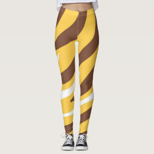 Leggings l'art abstrait tigre