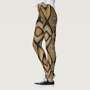Leggings L'art aztèque, vibrant, reflétant la culture