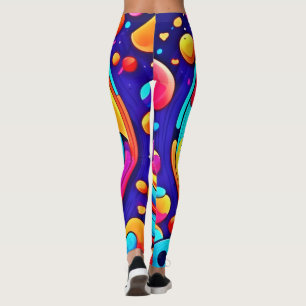 Leggings L'art coloré du vortex cosmique de la nébuleuse