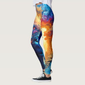 Leggings L'art de l'esprit cosmique (Gauche)