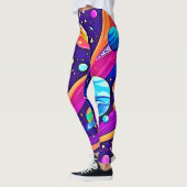 Leggings L'art de l'harmonie cosmique (Gauche)