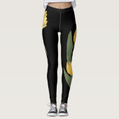 Leggings L'art de tulipes de Pâques de guêtres de tulipe (Devant)