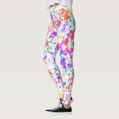 Leggings L'art d'éclaboussure d'arc-en-ciel coloré (Gauche)