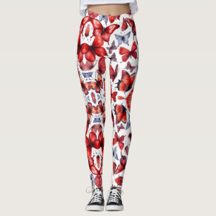 Leggings L'art des papillons aquarelles