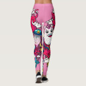 Leggings L'art doodle japonais (Dos)