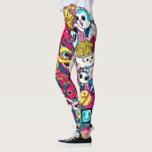 Leggings L'art doodle japonais (Gauche)