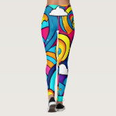 Leggings L'art du carnaval cosmique (Dos)