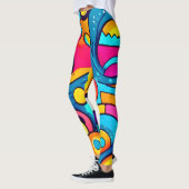 Leggings L'art du carnaval cosmique (Gauche)