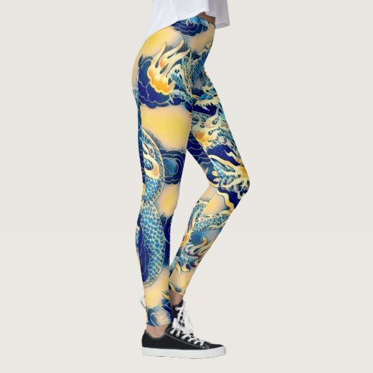 Leggings L'art du dragon chinois antique le plus populaire (Droite)