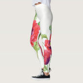 Leggings L'art floral des Papes rouges (Gauche)