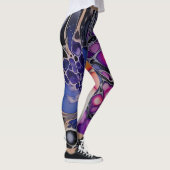 Leggings L'art indie violet, éthérée et dynamique (Droite)