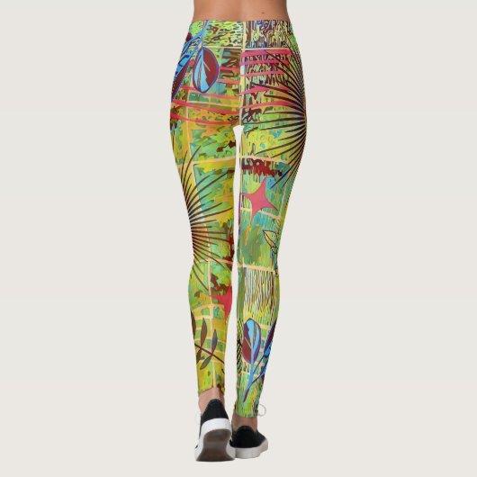 Leggings L'art naturel Abstrait (Dos)