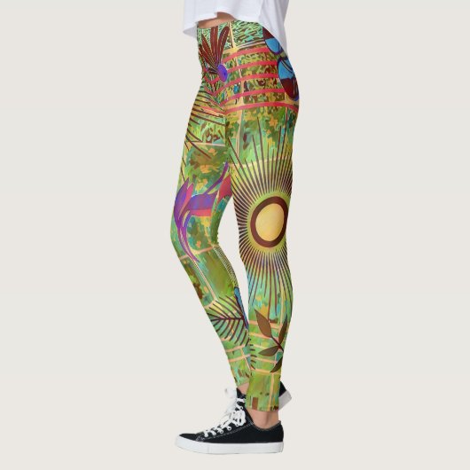 Leggings L'art naturel Abstrait (Gauche)