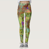 Leggings L'art naturel Abstrait (Devant)