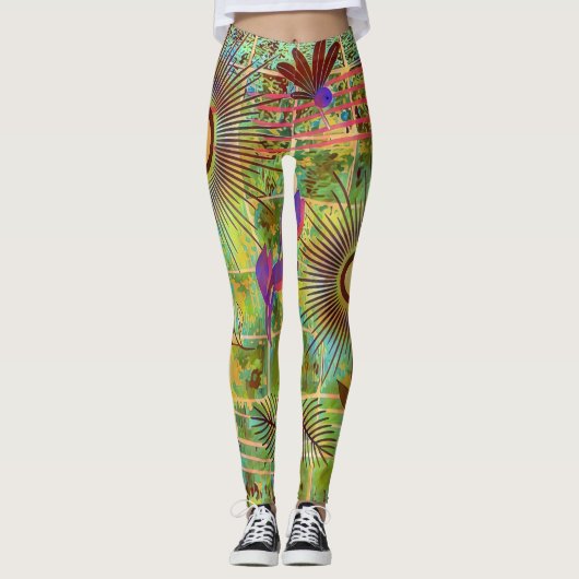 Leggings L'art naturel Abstrait (Devant)