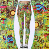 Leggings L'art naturel Abstrait