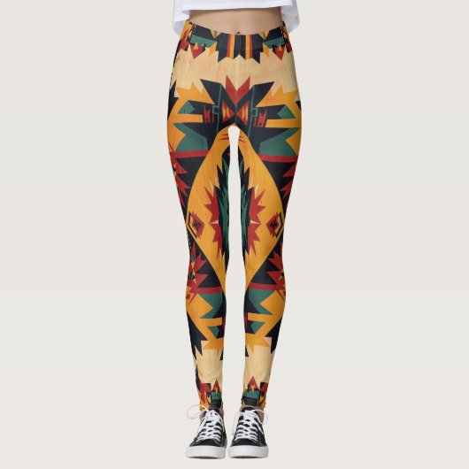 Leggings L'art tribal bohème (Devant)