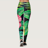 Leggings L'art tropical des Hibiscus (Dos)