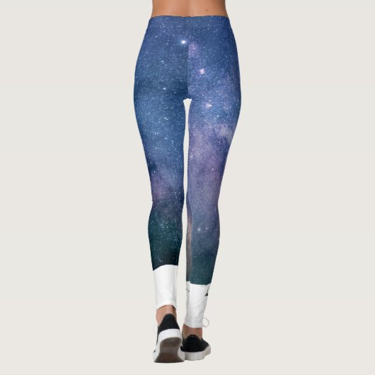 Leggings L'astronaute dans l'espace avec le cosmos de (Dos)