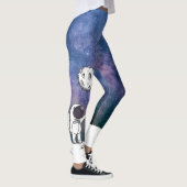 Leggings L'astronaute dans l'espace avec le cosmos de (Droite)