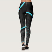 Leggings L'atmosphère noire et bleue (Dos)