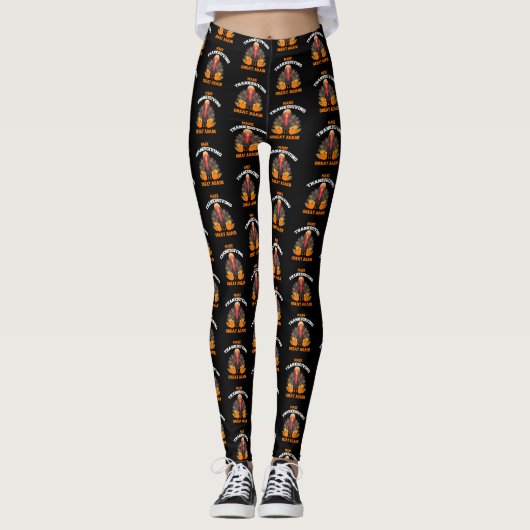Leggings L'atout de la Turquie rendent le thanksgiving (Devant)