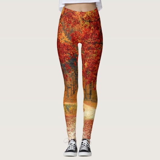 Leggings l'automne dans la forêt (Devant)