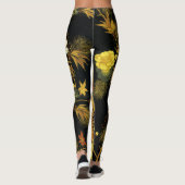 Leggings L'automne japonais laisse l'art classique antique (Dos)