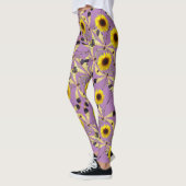 Leggings Lavande Abstraite Tournesol Dragenfly (Gauche)