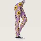 Leggings Lavande Abstraite Tournesol Dragenfly (Droite)