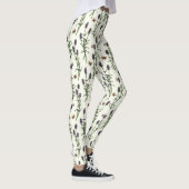 Leggings Lavande et papillons sur blanc (Droite)