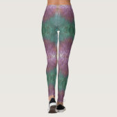 Leggings Lavande et vert Turquoise Personnaliser la qualité (Dos)
