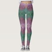 Leggings Lavande et vert Turquoise Personnaliser la qualité (Devant)