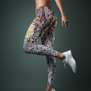Leggings Lavande violette de yoga à deux tons William Morri