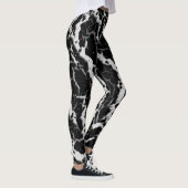 Leggings Lave de l'espace fissuré - blanc (Droite)