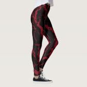 Leggings Lave de l'espace fissuré - Bourgogne (Droite)