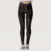 Leggings Lave de l'espace fissuré - Brown (Devant)