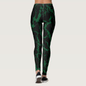 Leggings Lave de l'espace fissuré - Forêt (Dos)