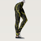 Leggings Lave de l'espace fissuré - Or de la Parties scinti (Droite)