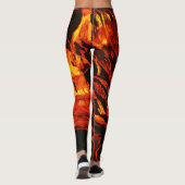 Leggings Lave rouge à flux chaud (Dos)