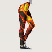 Leggings Lave rouge à flux chaud (Droite)