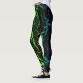 Leggings Lave spatiale craquelée - Arc-en-ciel OYGBP (Gauche)