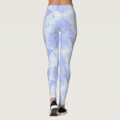 Leggings Lavendar Golden Star Motif (Dos)