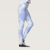Leggings Lavendar Golden Star Motif (Droite)