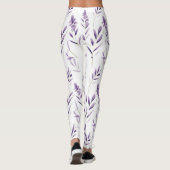 Leggings Lavender Flower Buves Thunder_Cove (Dos)
