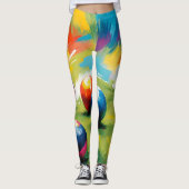 Leggings Lawn Bowls Colour Splash,  (Devant)