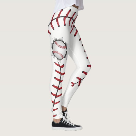 Leggings Le base-ball pique la saison (Droite)