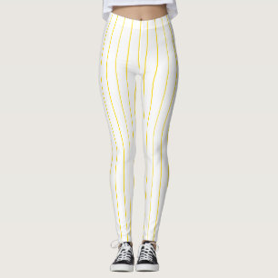 Leggings Le blanc jaune colore moderne élégant de modèle