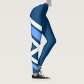 Leggings Le bleu asymétrique de bande latérale ombrage des (Droite)